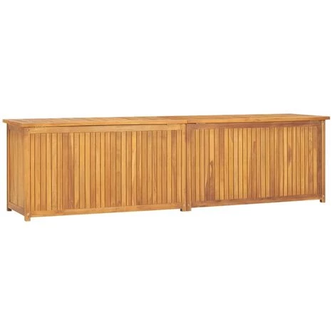 YOUTHUP Boîte De Jardin 200x50x53 Cm Bois Massif De Teck - Brun 5 YOUTHUP Boîte De Jardin 200x50x53 Cm Bois Massif De Teck - Brun – Image 3