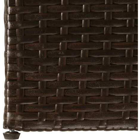 INLIFE Boîte De Stockage De Jardin Marron 150x100x100cm Résine Tressée 6 INLIFE Boîte De Stockage De Jardin Marron 150x100x100cm Résine Tressée – Image 4
