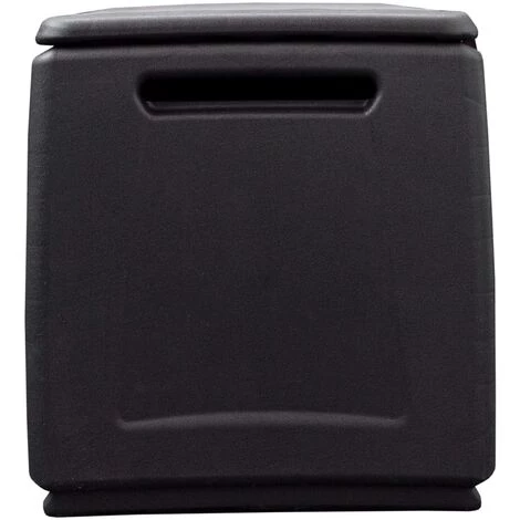 VidaXL Boîte De Rangement De Jardin 96x53x57 Cm 230 L Gris Foncé Noir - Gris 7 VidaXL Boîte De Rangement De Jardin 96x53x57 Cm 230 L Gris Foncé Noir - Gris – Image 5