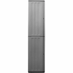 VidaXL Armoire De Rangement De Jardin Gris Et Noir 68x37x163 Cm PP - Gris 11 VidaXL Armoire De Rangement De Jardin Gris Et Noir 68x37x163 Cm PP - Gris -Rangement de jardin Soldes 57912221 5