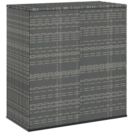 VidaXL Boîte à Coussins De Jardin Résine Tressée 100x49x103,5 Cm Gris - Gris 3 VidaXL Boîte à Coussins De Jardin Résine Tressée 100x49x103,5 Cm Gris - Gris