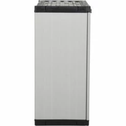 Armoire De Rangement De Jardin 1 étagère Gris/noir 68x40x85 Cm VidaXL - Gris -Rangement de jardin Soldes 57912997 4