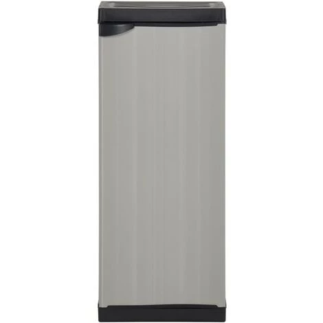 VidaXL Armoire De Rangement De Jardin 1 étagère Gris/noir 35x40x85 Cm - Gris 4 VidaXL Armoire De Rangement De Jardin 1 étagère Gris/noir 35x40x85 Cm - Gris – Image 2