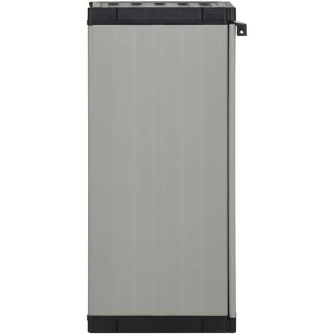 VidaXL Armoire De Rangement De Jardin 1 étagère Gris/noir 35x40x85 Cm - Gris 6 VidaXL Armoire De Rangement De Jardin 1 étagère Gris/noir 35x40x85 Cm - Gris – Image 4