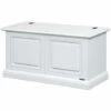 ARTEFERRETTO Coffre De Rangement En Bois - Finition Blanche 1 ARTEFERRETTO Coffre De Rangement En Bois - Finition Blanche -Rangement de jardin Soldes 58070636 1