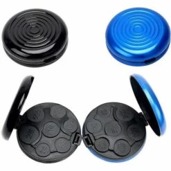 ROSIER 4 Boîte Pièces De Rangement Pour Pièces De Monnaie En Euros, Porte-Monnaie Euro Monnayeur Rond En Alliage (83*27mm, Noir, Or, Bleu, Bordeaux)——VEBTles -Rangement de jardin Soldes 58187470 5