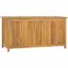 VidaXL Boîte De Jardin 114x50x58 Cm Bois Massif De Teck - Brun 1 VidaXL Boîte De Jardin 114x50x58 Cm Bois Massif De Teck - Brun -Rangement de jardin Soldes 58595979 1