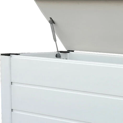 Coffre De Jardin Capacité 230L Gardiun Tuscany Evo 122x47x57 Cm Boîte De Rangement Extérieur En Résine Avec Vérin Et Sol 5 Coffre De Jardin Capacité 230L Gardiun Tuscany Evo 122x47x57 Cm Boîte De Rangement Extérieur En Résine Avec Vérin Et Sol – Image 3