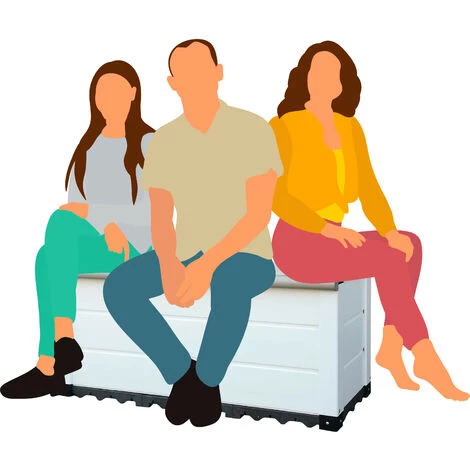 Coffre De Jardin Capacité 230L Gardiun Tuscany Evo 122x47x57 Cm Boîte De Rangement Extérieur En Résine Avec Vérin Et Sol 7 Coffre De Jardin Capacité 230L Gardiun Tuscany Evo 122x47x57 Cm Boîte De Rangement Extérieur En Résine Avec Vérin Et Sol – Image 5