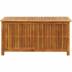 INLIFE Boîte De Rangement De Jardin 113x50x58 Cm Bois D'acacia Solide - Brun -Rangement de jardin Soldes 58690833 3