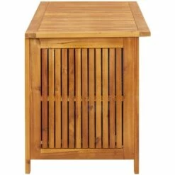 INLIFE Boîte De Rangement De Jardin 113x50x58 Cm Bois D'acacia Solide - Brun -Rangement de jardin Soldes 58690833 4