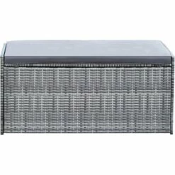 Coffre De Jardin Rangement 2 En 1 Banc Extérieur Avec Coussin 336 Litres Résistant Aux Intempéries Gris Teamson Home PT-OF0039G 11 Coffre De Jardin Rangement 2 En 1 Banc Extérieur Avec Coussin 336 Litres Résistant Aux Intempéries Gris Teamson Home PT-OF0039G -Rangement de jardin Soldes 59151436 5