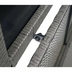 DéCOSHOP26 Coffre De Rangement Pour Jardin En Polyrotin Gris Avec Roulettes Rangement Coussins 51x100x50cm 170L - Gris -Rangement de jardin Soldes 59153425 5