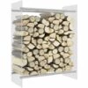 INLIFE Portant De Bois Chauffage Transparent 80x35x100 Cm Verre Trempé - 0 -Rangement de jardin Soldes 59171753 1