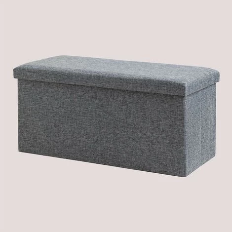 Coffre De Rangement Gipto SKLUM Polyèster - Coton - ↔75 Cm Gris 3 Coffre De Rangement Gipto SKLUM Polyèster - Coton - ↔75 Cm Gris