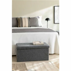 Coffre De Rangement Gipto SKLUM Polyèster - Coton - ↔75 Cm Gris 8 Coffre De Rangement Gipto SKLUM Polyèster - Coton - ↔75 Cm Gris -Rangement de jardin Soldes 59280727 2