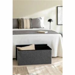 Coffre De Rangement Gipto SKLUM Polyèster - Coton - ↔75 Cm Gris 9 Coffre De Rangement Gipto SKLUM Polyèster - Coton - ↔75 Cm Gris -Rangement de jardin Soldes 59280727 3