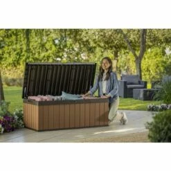 Keter Boxer DARWIN 100G Marron -Rangement de jardin Soldes 59375048 3