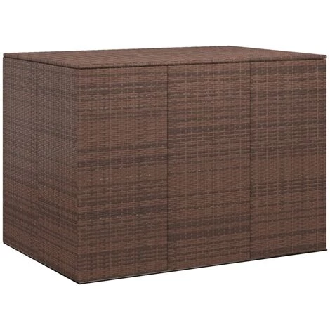 YOUTHUP Boîte à Coussins De Jardin Résine Tressée 145x100x103 Cm Marron - Brun 3 YOUTHUP Boîte à Coussins De Jardin Résine Tressée 145x100x103 Cm Marron - Brun