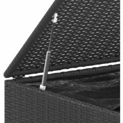 YOUTHUP Boîte à Coussins De Jardin Résine Tressée 194x100x103 Cm Noir - Noir -Rangement de jardin Soldes 59761544 4