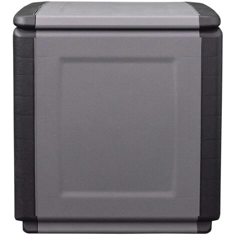 YOUTHUP Boîte De Rangement De Jardin 54x53x57 Cm 130 L Gris Foncé Noir - Gris 4 YOUTHUP Boîte De Rangement De Jardin 54x53x57 Cm 130 L Gris Foncé Noir - Gris – Image 2