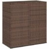 INLIFE Boîte à Coussins De Jardin Résine Tressée 100x49x103,5cm Marron 1 INLIFE Boîte à Coussins De Jardin Résine Tressée 100x49x103,5cm Marron -Rangement de jardin Soldes 59848855 1
