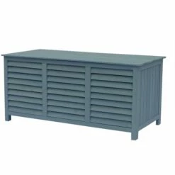 HABITAT ET JARDIN Coffre De Jardin En Bois "Macao" - 130 X 64 X 60 Cm - Bleu Ciel