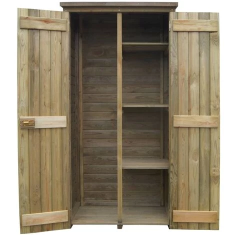 NOVA Outils De Jardin Capanno En Bois De Pin 85x48x177cm 5 NOVA Outils De Jardin Capanno En Bois De Pin 85x48x177cm – Image 3