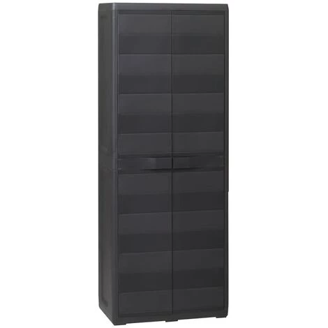 NOVA Armoire De Jardin Avec étagères Noires Réglables Divers Modèles Des Modèles : 3 étagères 3 NOVA Armoire De Jardin Avec étagères Noires Réglables Divers Modèles Des Modèles : 3 étagères