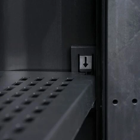 NOVA Armoire De Jardin Avec étagères Noires Et Grises Réglables Divers Modèles Des Modèles : 3 étagères 7 NOVA Armoire De Jardin Avec étagères Noires Et Grises Réglables Divers Modèles Des Modèles : 3 étagères – Image 5