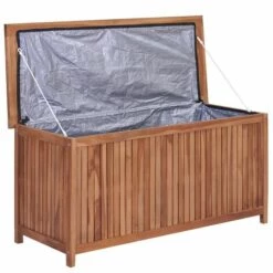 NOVA Trunk De Jardin 120x50x58 Cm En Bois De Teck Solide 9 NOVA Trunk De Jardin 120x50x58 Cm En Bois De Teck Solide -Rangement de jardin Soldes 59995815 3