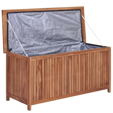NOVA Trunk De Jardin 120x50x58 Cm En Bois De Teck Solide 5 NOVA Trunk De Jardin 120x50x58 Cm En Bois De Teck Solide – Image 3