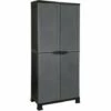 Armoire En Résine Extérieure Et 4 Dollars 171x68x39cm GH91 - Gris 1 Armoire En Résine Extérieure Et 4 Dollars 171x68x39cm GH91 - Gris -Rangement de jardin Soldes 60089447 1