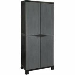 Armoire En Résine Extérieure Et 4 Dollars 171x68x39cm GH91 - Gris