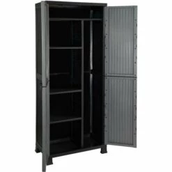 Armoire En Résine Extérieure Et 4 Dollars 171x68x39cm GH91 - Gris 9 Armoire En Résine Extérieure Et 4 Dollars 171x68x39cm GH91 - Gris -Rangement de jardin Soldes 60089447 3