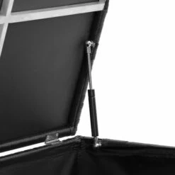 TECTAKE Coffre De Rangement Avec Cadre En Aluminium Et Roues 297l, 117x54x64cm - Coffre De Rangement Exterieur, Malle De Rangement, Caisse De Stockage De Jardin - Noir 9 TECTAKE Coffre De Rangement Avec Cadre En Aluminium Et Roues 297l, 117x54x64cm - Coffre De Rangement Exterieur, Malle De Rangement, Caisse De Stockage De Jardin - Noir -Rangement de jardin Soldes 60274524 3