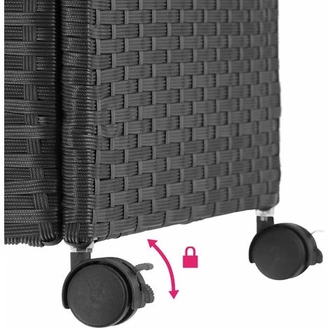 TECTAKE Coffre De Rangement Avec Cadre En Aluminium Et Roues 297l, 117x54x64cm - Coffre De Rangement Exterieur, Malle De Rangement, Caisse De Stockage De Jardin - Noir 7 TECTAKE Coffre De Rangement Avec Cadre En Aluminium Et Roues 297l, 117x54x64cm - Coffre De Rangement Exterieur, Malle De Rangement, Caisse De Stockage De Jardin - Noir – Image 5