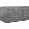 INLIFE Boîte à Coussins De Jardin Résine Tressée 194x100x103 Cm Gris 1 INLIFE Boîte à Coussins De Jardin Résine Tressée 194x100x103 Cm Gris -Rangement de jardin Soldes 60303214 1