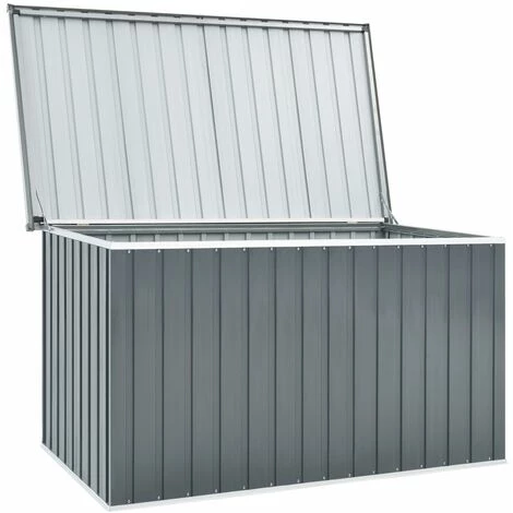 Topdeal Boîte De Rangement De Jardin Gris 171x99x93 Cm FF46270_FR 5 Topdeal Boîte De Rangement De Jardin Gris 171x99x93 Cm FF46270_FR – Image 3