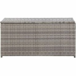 Topdeal Boîte De Rangement De Jardin Résine Tressée 100x50x50 Cm Gris FF46473_FR 9 Topdeal Boîte De Rangement De Jardin Résine Tressée 100x50x50 Cm Gris FF46473_FR -Rangement de jardin Soldes 60371806 3