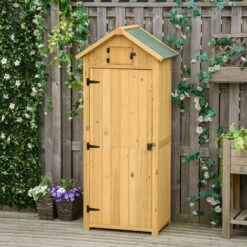 MH Armoire De Jardin 2 Portes YAËL Bois De Sapin 11 MH Armoire De Jardin 2 Portes YAËL Bois De Sapin -Rangement de jardin Soldes 60448537 5