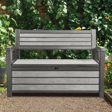 Keter Banc De Jardin 2 Places Avec Boîte De Rangement 227 L Gris - Gris 3 Keter Banc De Jardin 2 Places Avec Boîte De Rangement 227 L Gris - Gris
