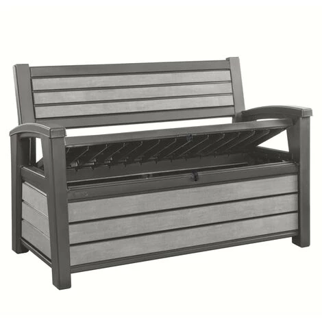 Keter Banc De Jardin 2 Places Avec Boîte De Rangement 227 L Gris - Gris 4 Keter Banc De Jardin 2 Places Avec Boîte De Rangement 227 L Gris - Gris – Image 2