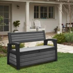 Keter Banc De Jardin 2 Places Avec Boîte De Rangement 227 L Gris - Gris 9 Keter Banc De Jardin 2 Places Avec Boîte De Rangement 227 L Gris - Gris -Rangement de jardin Soldes 60630002 3