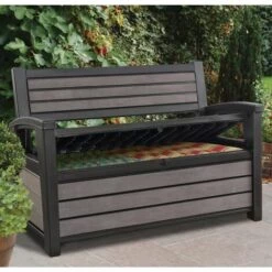 Keter Banc De Jardin 2 Places Avec Boîte De Rangement 227 L Gris - Gris 10 Keter Banc De Jardin 2 Places Avec Boîte De Rangement 227 L Gris - Gris -Rangement de jardin Soldes 60630002 4