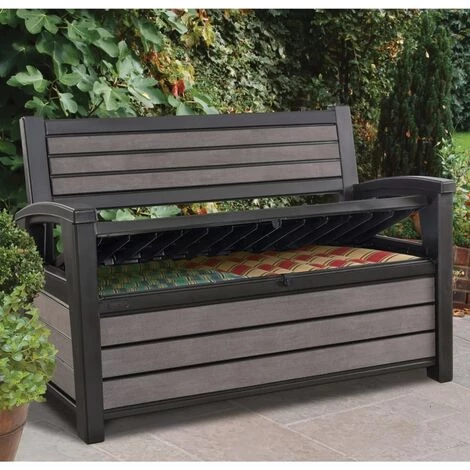 Keter Banc De Jardin 2 Places Avec Boîte De Rangement 227 L Gris - Gris 6 Keter Banc De Jardin 2 Places Avec Boîte De Rangement 227 L Gris - Gris – Image 4
