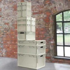 ARTPLAST Boîte Industrielle Perforée 600x400 H 120 Mm Gris -Rangement de jardin Soldes 60705815 4