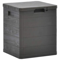 FIMEI Boîte De Rangement De Jardin 90 L Marron