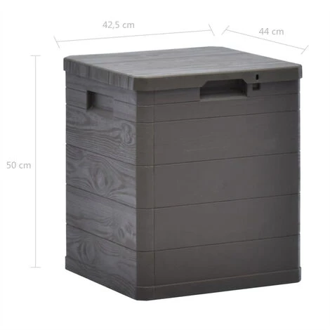FIMEI Boîte De Rangement De Jardin 90 L Marron 7 FIMEI Boîte De Rangement De Jardin 90 L Marron – Image 5
