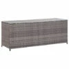 FIMEI Boîte De Rangement De Jardin Gris 120x50x60 Cm Résine Tressée -Rangement de jardin Soldes 60747017 1
